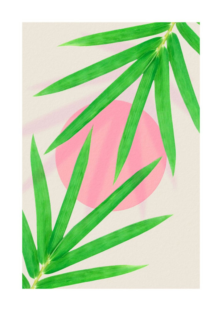 Cuadro-GREEN & PINK PALM-Studio Malek