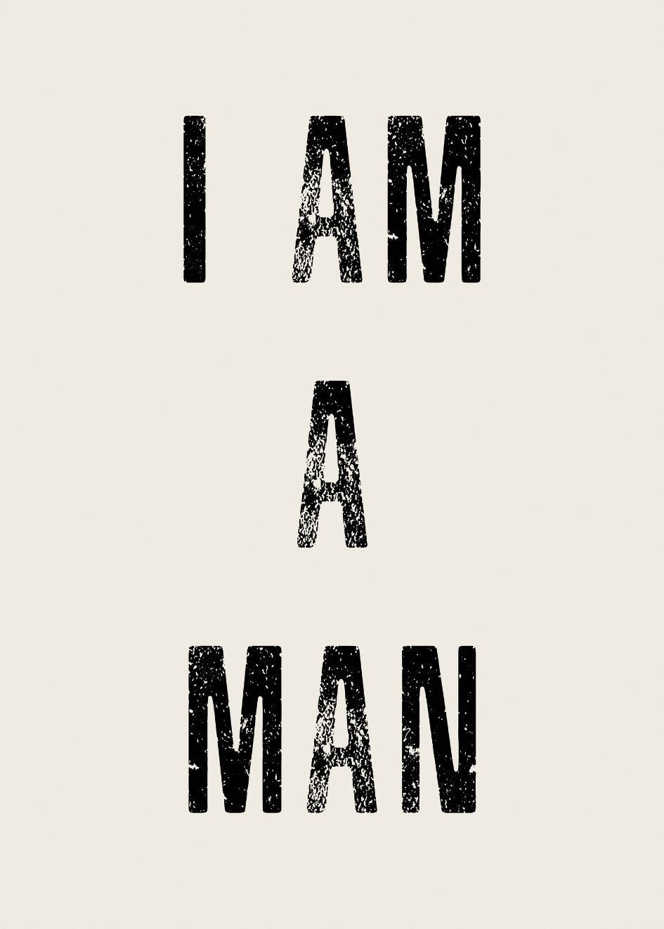 Cuadro-I AM A MAN-Studio Malek