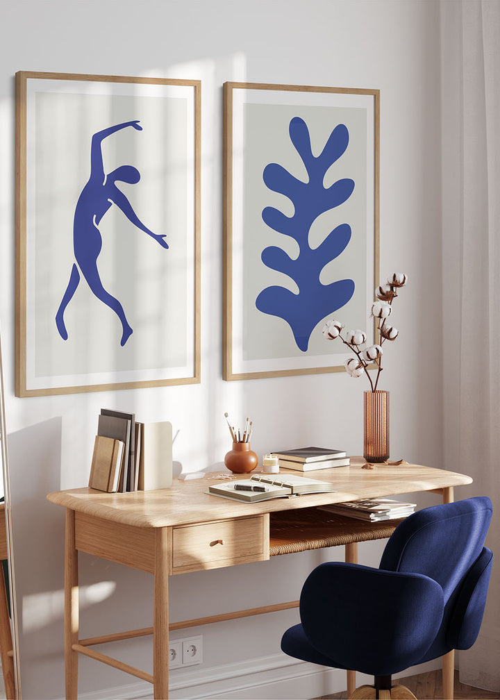 Cuadro-BLUE NUDES LEAF-Studio Malek