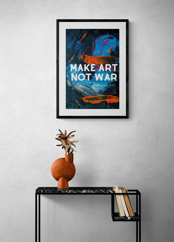 Cuadro-MAKE ART, NOT WAR-Studio Malek